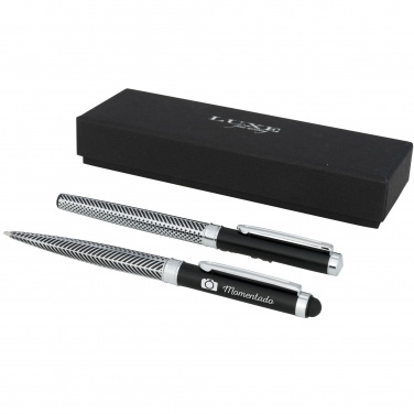 Logo trade promotional gifts image of: Empire duo pen gift set