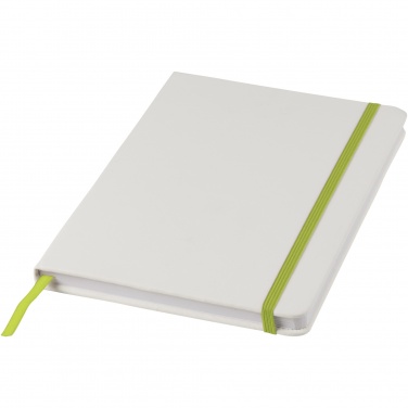 Logotrade promotional merchandise image of: Spectrum A5 white notebook with coloured strap