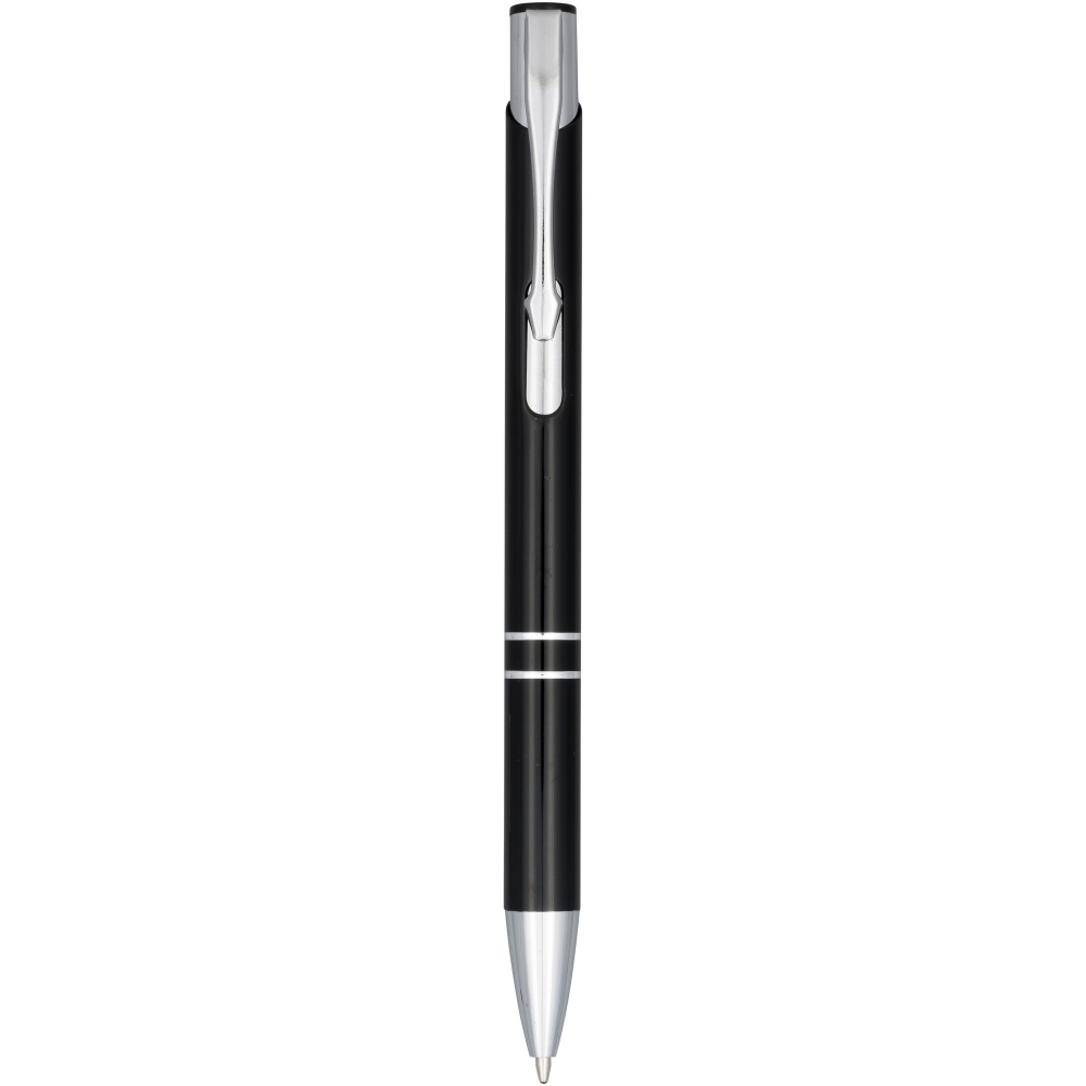 Logo trade advertising product photo of: Moneta anodized aluminium click ballpoint pen