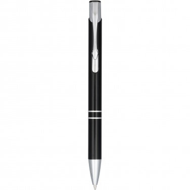 Logo trade promotional giveaways picture of: Moneta anodized aluminium click ballpoint pen