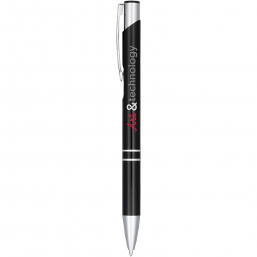 Logotrade promotional gift picture of: Moneta anodized aluminium click ballpoint pen