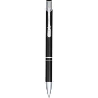 Logo trade promotional products image of: Moneta anodized aluminium click ballpoint pen