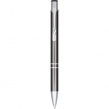 Logo trade promotional merchandise photo of: Moneta anodized aluminium click ballpoint pen