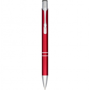 Logo trade advertising products image of: Moneta anodized aluminium click ballpoint pen