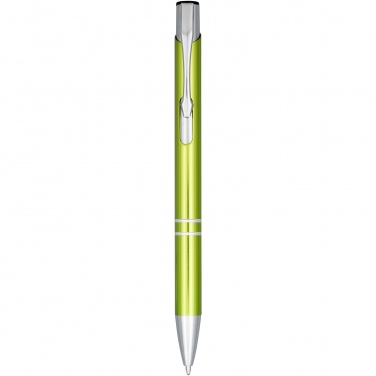 Logo trade promotional giveaways picture of: Moneta anodized aluminium click ballpoint pen