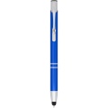 Moneta anodized aluminium click stylus ballpoint pen, Royal blue