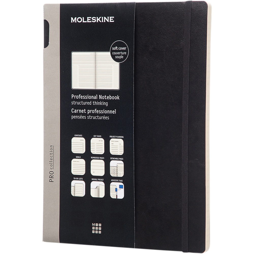 Logo trade corporate gifts picture of: Moleskine Pro notebook XL soft cover