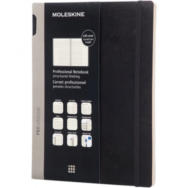 Logo trade corporate gift photo of: Moleskine Pro notebook XL soft cover