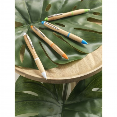 Logotrade corporate gift image of: Nash bamboo ballpoint pen