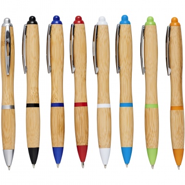 Logotrade corporate gift image of: Nash bamboo ballpoint pen