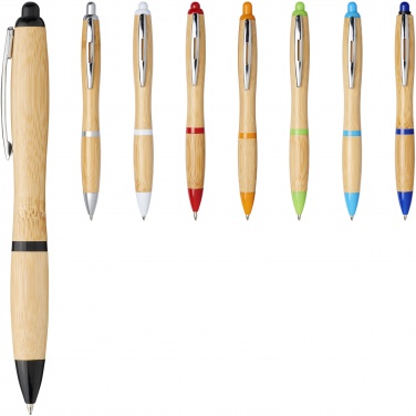 Logotrade business gift image of: Nash bamboo ballpoint pen