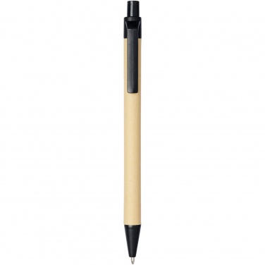 Logo trade promotional product photo of: Berk recycled carton and corn plastic ballpoint pen