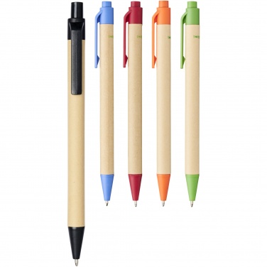 Logotrade promotional merchandise picture of: Berk recycled carton and corn plastic ballpoint pen