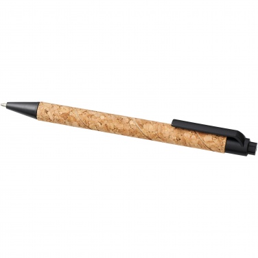 Logo trade corporate gift photo of: Midar cork and wheat straw ballpoint pen