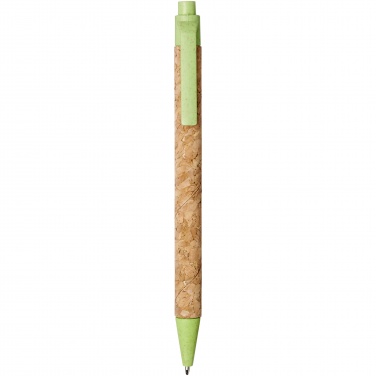 Logotrade promotional gift image of: Midar cork and wheat straw ballpoint pen