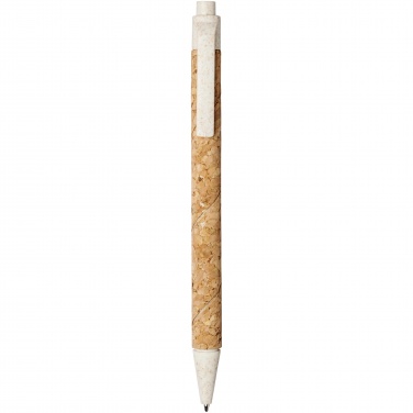 Logotrade promotional merchandise image of: Midar cork and wheat straw ballpoint pen