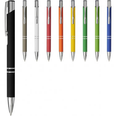 Logo trade promotional product photo of: Moneta soft touch ballpoint pen