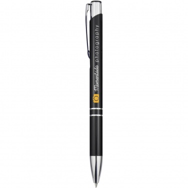 Logo trade corporate gift photo of: Moneta aluminium click ballpoint pen