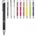 Moneta aluminium click ballpoint pen, Silver