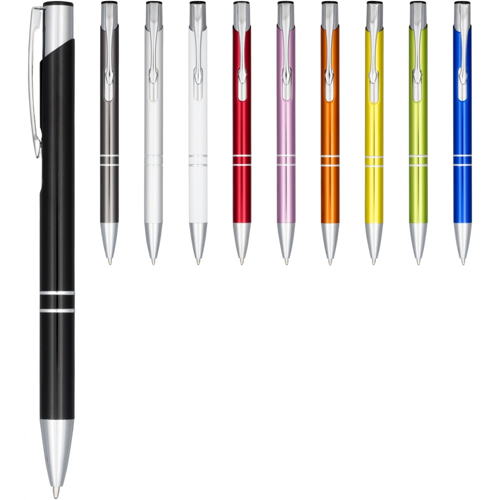 Logotrade promotional product picture of: Moneta anodized aluminium click ballpoint pen