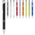 Moneta anodized aluminium click ballpoint pen, Blue