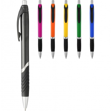 Logotrade advertising product image of: Turbo ballpoint pen with rubber grip