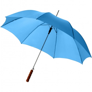 Logo trade advertising products image of: Lisa 23" auto open umbrella with wooden handle