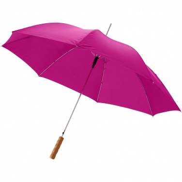 Logo trade promotional giveaways image of: Lisa 23" auto open umbrella with wooden handle