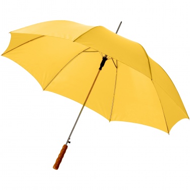 Logo trade promotional giveaway photo of: Lisa 23" auto open umbrella with wooden handle