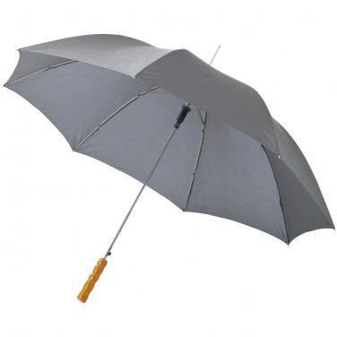 Logo trade promotional giveaways image of: Lisa 23" auto open umbrella with wooden handle