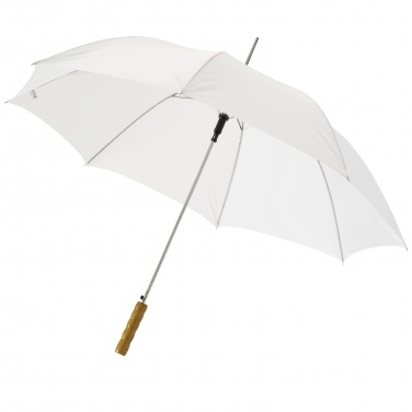 Logo trade promotional products picture of: Lisa 23" auto open umbrella with wooden handle