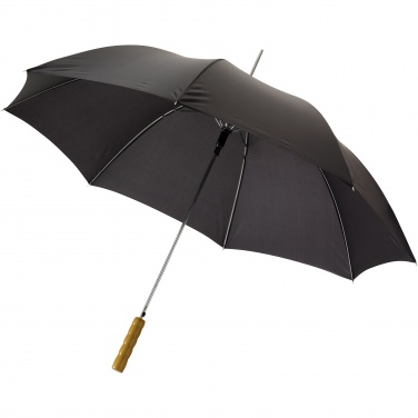 Logo trade promotional giveaways image of: Lisa 23" auto open umbrella with wooden handle