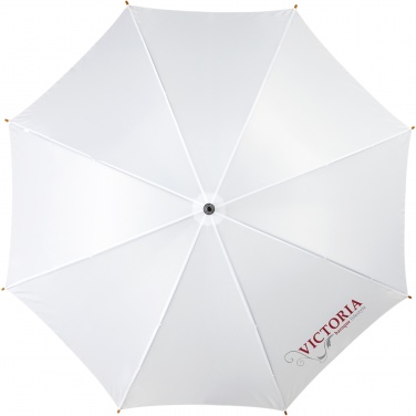 Logo trade promotional giveaways image of: Kyle 23" auto open umbrella wooden shaft and handle