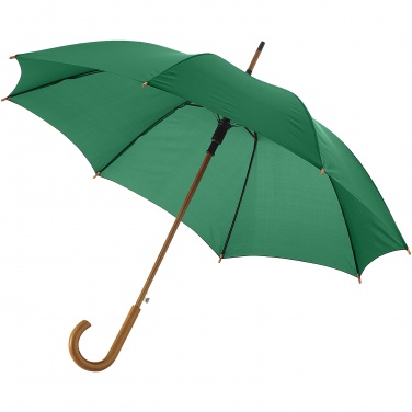 Logo trade promotional items picture of: Kyle 23" auto open umbrella wooden shaft and handle