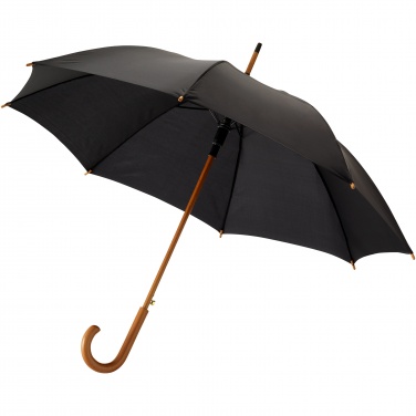 Logo trade promotional product photo of: Kyle 23" auto open umbrella wooden shaft and handle