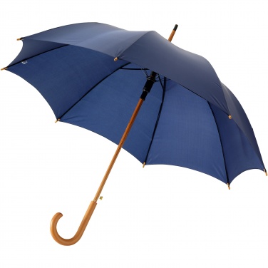 Logo trade advertising product photo of: Kyle 23" auto open umbrella wooden shaft and handle