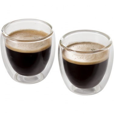 Logotrade advertising products photo of: Boda 2-piece glass espresso cup set