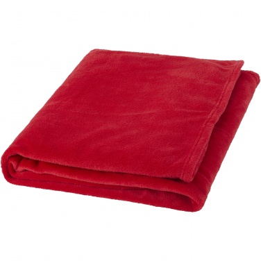 Logo trade promotional gift photo of: Bay extra soft coral fleece plaid blanket