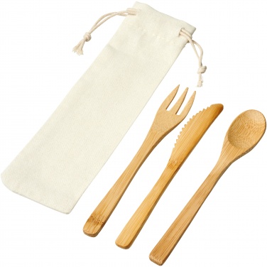 Logotrade promotional product picture of: Celuk bamboo cutlery set