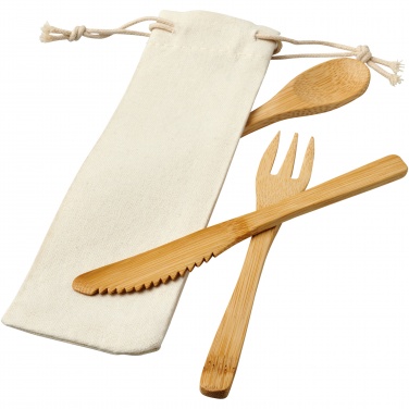 Logotrade promotional products photo of: Celuk bamboo cutlery set