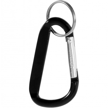 Logo trade promotional giveaways picture of: Timor carabiner keychain