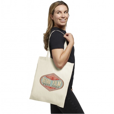 Logo trade promotional giveaway photo of: Carolina 100 g/m² cotton tote bag 7L