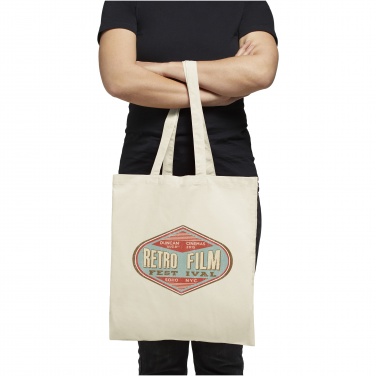 Logo trade corporate gift photo of: Carolina 100 g/m² cotton tote bag 7L