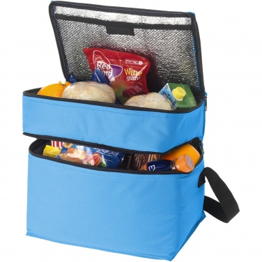 Logotrade promotional merchandise picture of: Oslo 2-zippered compartments cooler bag 13L