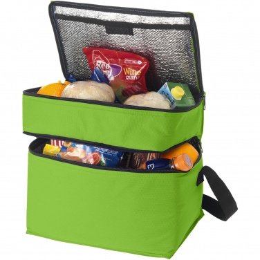 Logo trade promotional items picture of: Oslo 2-zippered compartments cooler bag 13L