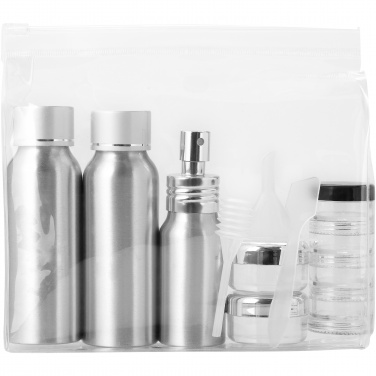 Logo trade business gift photo of: Frankfurt airline approved travel bottle set