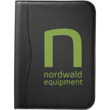 Logo trade corporate gifts picture of: Ebony A4 zippered portfolio