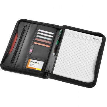 Logotrade promotional product picture of: Ebony A4 zippered portfolio