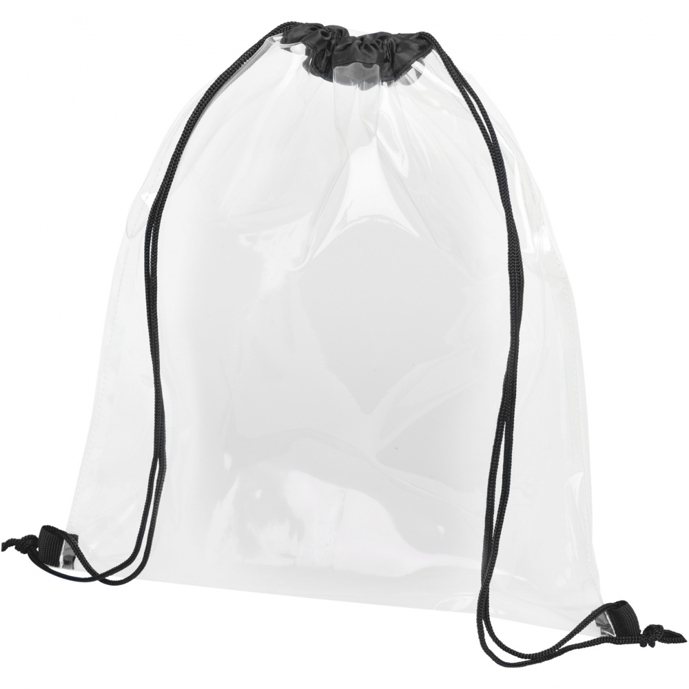 Logo trade promotional products picture of: Lancaster transparent drawstring bag 5L