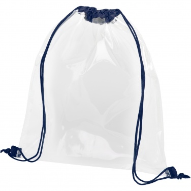 Logo trade promotional gift photo of: Lancaster transparent drawstring bag 5L